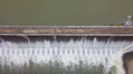 istock Aerial view of Small water's gate or weir of irrigation in countryside, Thailand 925590776