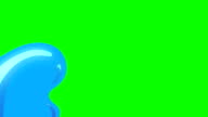 istock Animation of Water Cartoon Green Box Overlay Alpha Channel - Infinite Loop 1078968180