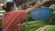 istock Asian senior women shopping for vegetables. 1385633277