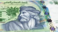istock Banknotes of the Tunisian Dinar Observe and Reserve Side Close up of a Tracking Dolly Shot Tunisian Dinar Banknotes 4k Resolution stock video 1424682019
