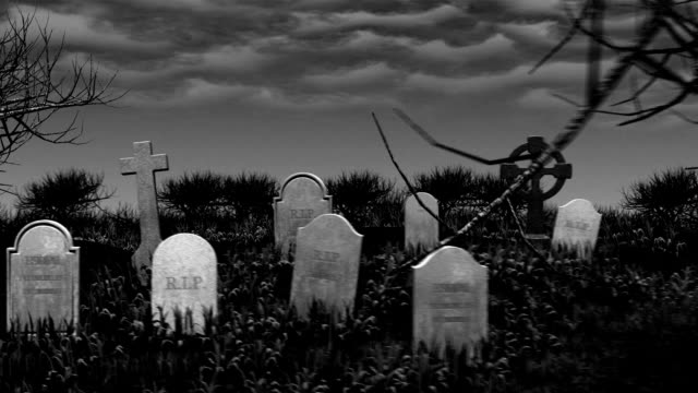 Cemetery Zombie - vintage movie.