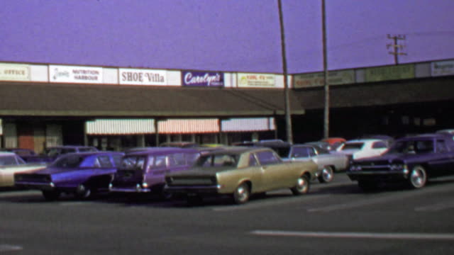 1974: Classic suburban strip mall independant small business owners.