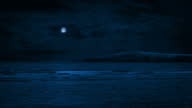 istock Coastal Landscape In The Moonlight 1348066790