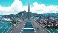 istock Drone view of Stonecutters Bridge and the Tsing sha highway 1292738876