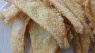 istock Footage of Closeup Delicious Deep Fried Wonton 1218584717