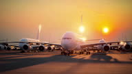 istock Multiple commercial and private airplanes grounded at an airport due to the travel restrictions caused by a global pandemic 1354504030