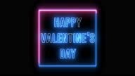 istock Neon celebration of lovers. Text of "Happy Valentine's Day" 1325880179