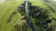 istock BIRD'S EYE VIEW of Icelandic extravagant river formation 1329763206
