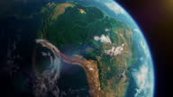 istock Rainforest of Amazon in South America from the space view, realistic planet Earth rotation 1324486764