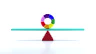 istock Rolling Rainbow Color Torus. Looped Background. Seamless Minimal Animation 1359811748