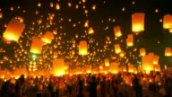 istock Sky Lantern Loi Krathong Traditional Festival. 483045296