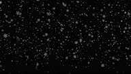 istock Snowflakes falling animation in Alpha Channel, transparent background. 1343490031