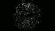 istock Sphere made up of points and lines. Network connection structure. Big data visualization. 3D rendering. 1394149439