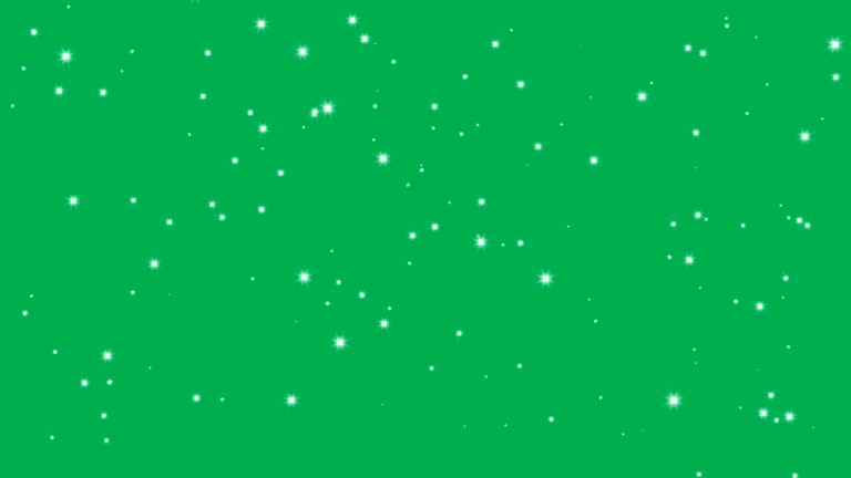 Video Of Stars Shine Effect Background On Green Screen