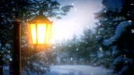 istock Street lantern and snow (loopable) 494095326