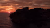 istock Timelapse of Dubrovnik Fort Lovrijenac at sunset, Croatia 1418838494