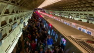 istock Time-lapse: Traveller Pedestrian crowded at Subway Metro in Washington DC USA 1157480804