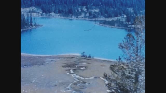 United States 1960, Yosemite mountains landscape in 60's