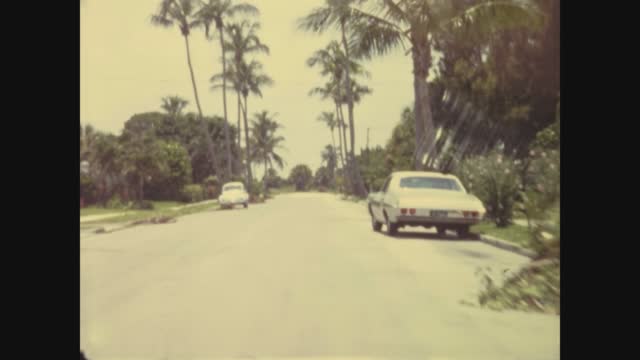 United states 1973, Residential neighborhood in miami
