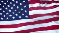 istock United States flag waving in the wind with highly detailed fabric texture. Seamless loop 1203068603