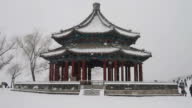 istock Video of heavy snowfall in Beijing Summer Palace in winter 1399896366