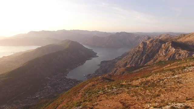 View from Mount Lovcen to the Kotor bay