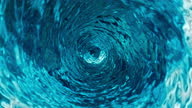 istock Water Vortex Swirling Counterclockwise in Slow Motion - Top View from the Inside 1346343144