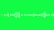 istock White audio waveform looping animation on chroma key green screen background. Music, audio technology concept. 1367544961