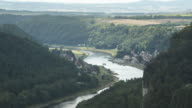 istock zoom out TL: City of Wehlen and Elbe near Bastei rock in Saxon Switzerland along Elbe river 1199845259